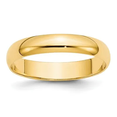10k Yellow Gold 4mm Round Wedding Band Ring Gift For Men Size 9 • $256
