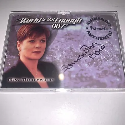 JAMES BOND - The World Is Not Enough SAMANTHA BOND Moneypenny Autograph Card • £39.95