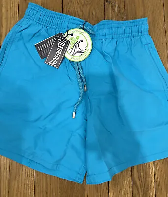 Vilebrequin Moorea Swim Trunks Size Small Blue Azure New With Tags • $150