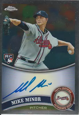 Mike Minor 2011 Topps Chrome Rookie RC Auto Autograph Card 217 • $15