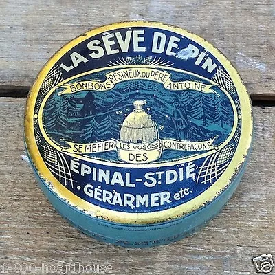 Vintage Original LA SEVE DE PIN FRENCH Candy Tin Art Deco Empty Unused 1910s • $15.96