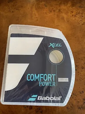 NEW BABOLAT XCEL COMFORT POWER 16 Gauge TENNIS STRING!!! Natural Color 6 Sets • $70