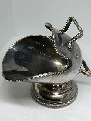 Vintage Silver Plated Coal Scuttle Sugar Bowl • £3.99