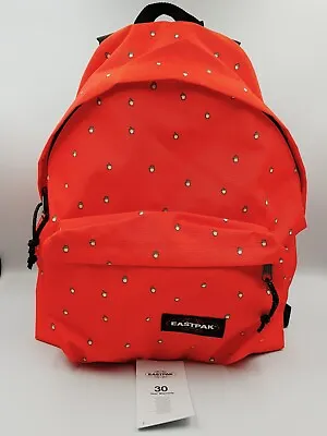 EASTPAK Unisex Red Hand Cursor Print Backpack Bag - 100% Authentic • £74.38