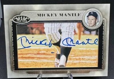 2012 Mickey Mantle Topps Tier One Cut Signature Auto NY Yankees 1/1 !!! • $3500