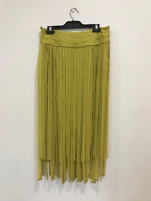 RARE New Zimmermann Mustard Silk Mini To Maxi Incu Flapper SKIRT • $184.58