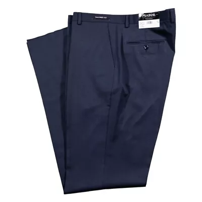 Jos. A. Bank Mens Dress Pants Blue 100% Wool Straight Flat Front Trousers 38 NWT • $49.99