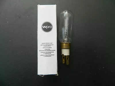 £5.99 • Buy WPRO Bulb For WHIRLPOOL Fridge Freezer Pygmy Lamp Bulb T Click 40W T25