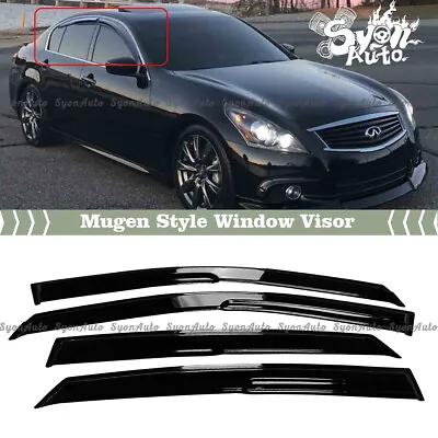 Fits 2007-2015 Infiniti G35 G37 G25 Sedan Jdm 3d Mugen Style Window Visor Vent • $33.99