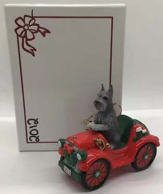 Danbury Mint 2012 Annual Mini Schnauzer Rockin’ Roadster Christmas Ornament • $19.99