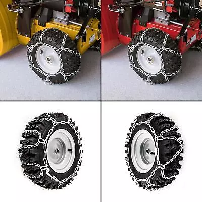 Snow Blower Tire Chains For 16 In. X 4.8 In. Wheels (set Of 2) | Thrower • $65.99