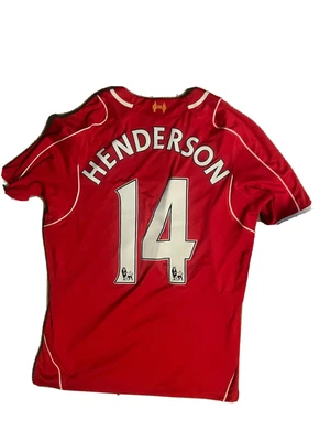 £27.50 • Buy Warrior 2014/15 Liverpool Home Shirt With Henderson 14 On The Back