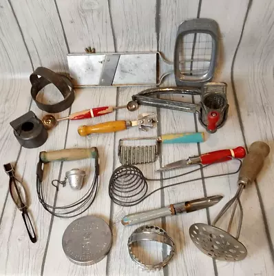 Lot Of  17 Vintage Kitchen Gadgets Utensils • $22