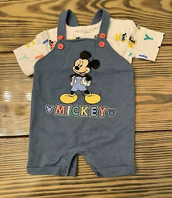 Disney Baby Boys Mickey Mouse Overall Set 2 Piece - 18 MONTHS • $10.75