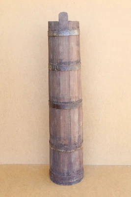 $115.90 • Buy Old Antique Primitive Wooden Wood Barrel Keg Butter Churn Bucket Cask XIX-XX.