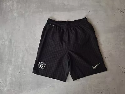 FC MANCHESTER UNITED 2012/2013 AWAY FOOTBALL SHORTS Size M • $19.70