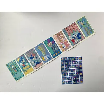Vintage Disney Mickey Minnie Mouse Valentine Cards & Stickers • $14.95