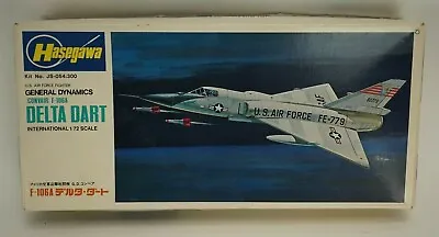 Vintage Hasegawa USAF Convair F-106A Delta Dart 1:72 Scale Model Kit • $10.50