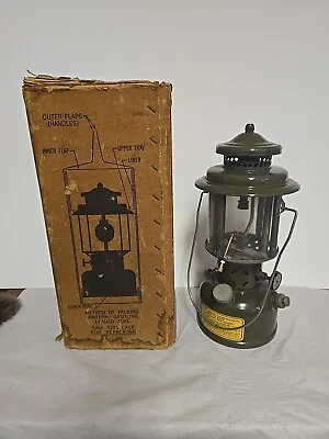  RARE VINTAGE 1958 Coleman Military Gas Lantern #252 & BOX • $789