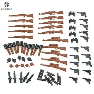 Building Blocks Minifigure Guns Army Weapons Rifles Military  Accessories Set • $14.24