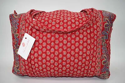 Vera Bradley Large Duffel Bag In  Classic Red-1998  Pattern • $49.56