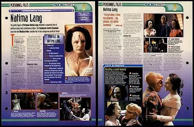 £1.49 • Buy Natima Lang - Cardassian Personnel - Star Trek Fact File Page
