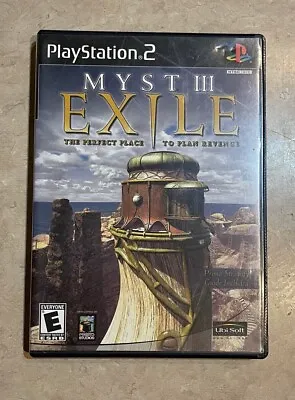 Myst III Exile 3 (Sony Playstation 2 2002) PS2 Complete W/Manual CIB Tested • $7.91