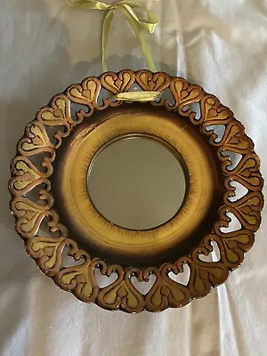 Ceramic Mirror Wall Hanging Vintage • $12.99