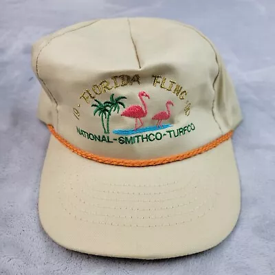 Vintage Florida Hat Men Strapback Baseball Cap Fling National Smithco Turfco • $12.71