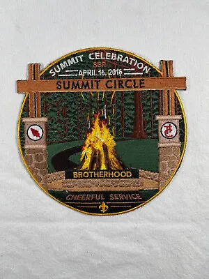 BSA OA Summit Celebration 4/16/2016 Summit Circle Brotherhood Back Patch • $12.95