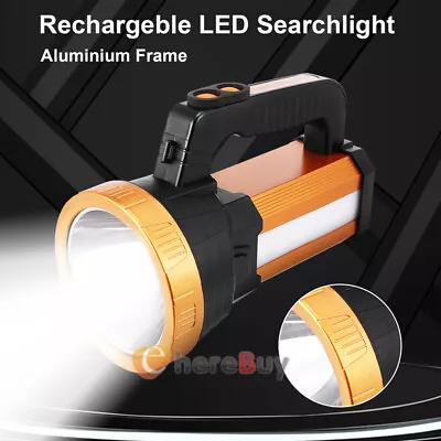 2500000LM Brightest Rechargeable LED Torch Spotlight 4 Modes Military Flashlight • $31.29