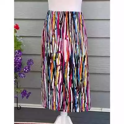 Cato Multi-Color Stretch Skirt Size Medium • £17.52