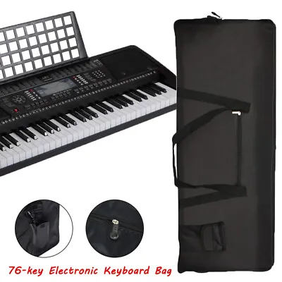 Portable 76-Key Keyboard Bag Electronic Piano Cover Case For CASIO YAMAHA Black • $27.99