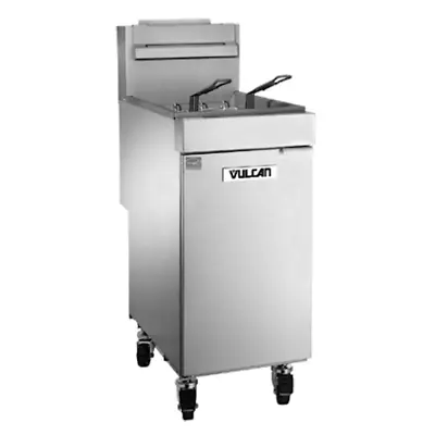 Vulcan 1VEG35M Gas 35-40 Lb. Floor Fryer With Millivolt Controls - 70000 BTU • $1585