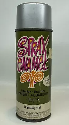 Vtg 1970s Spray Enamel Spray Paint Can Paper Label Aluminum Cleveland Ohio 80% • $22.49