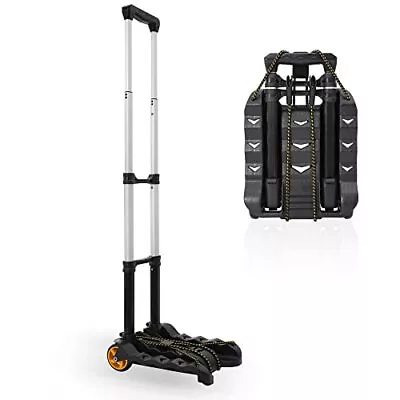 Folding Luggage Cart Luggage Trucks Aluminum Portable Luggage Trolley Utility Do • $32.13