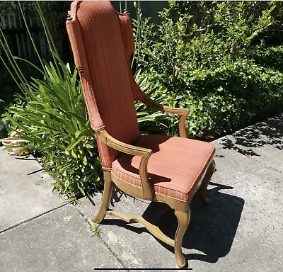 One Midcentury Jim Peed For Drexel High Wingback Walnut Chair Finial • $200