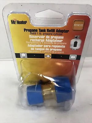 Mr. Heater F276172 Solid Brass Gold Allows 1 Lbs. Propane Tank Refill Adapter • $9.90