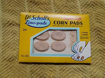 Vintage NOS DR. SCHOLL'S ZINO PADS CORN PADS ADVERTISING COLLECTABLE • $10