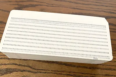 200 Vintage Computer IBM 5081 Data Processing Punch Cards - Ships The Same Day! • $50