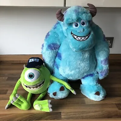 Disney Pixar Monsters Inc / University Sully And Mike Wazowski Plush Soft Toys • £24.99