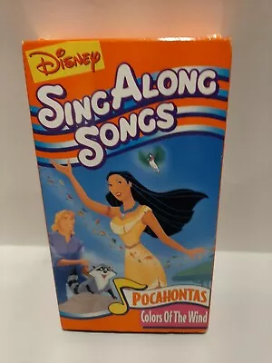 Pocahontas VHS Disney's Sing Along Songs Colors Of The Wind (1995 Disney) • $7.99