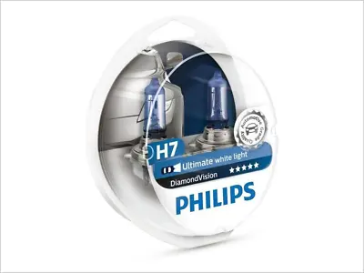 Philips H7 DiamondVision Halogen Headlight Bulbs | 12972DVS2 | Pack Of 2 • $23.99