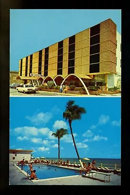 Motel Hotel Postcard Florida FL Miami Beach Kimberly Resort Motel Pool Palms Car • $4.49