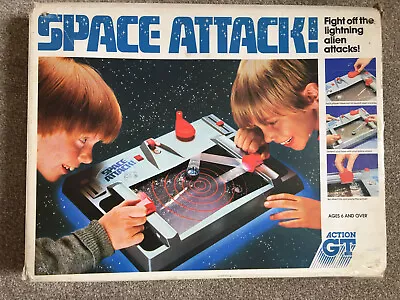 Space Attack Action GT In Box 1980s Activity Game Toy Retro Vintage • £13.99