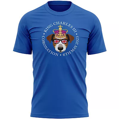 £14.99 • Buy Funny Kings Coronation Mens T Shirt Jack Russell Street Party King Charles III