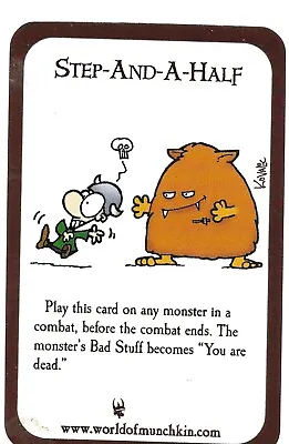 Munchkin Promo Step And A Half By Steve Jackson Games • $2