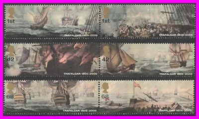 £4.99 • Buy SG2574-79 Battle Of Trafalgar    Set Of Stamps   Issued 18th October 2005