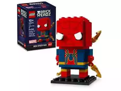 LEGO BRICKHEADZ |  NEW  |   Iron Spider- Man   (40670)   Brand New Sealed Set • $36