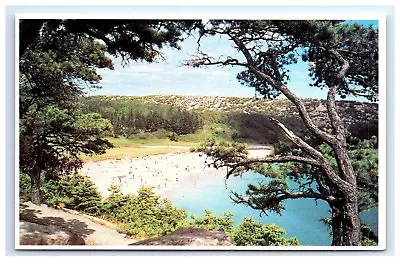 Postcard Sand Beach From Ocean Drive Mt Desert Island Maine A22 • $3.29